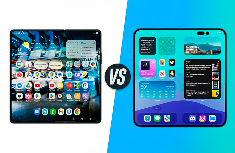 Samsung Galaxy Z Fold 8 против Apple iPhone Fold